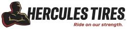 Hercules Tires logo with the tagline Ride on our strength.