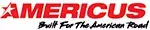 Americus Tires logo with the tagline Built For The American Road.